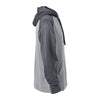 Vantage Men's Grey/Dark Grey Micro-Fleece Pullover Hoodie