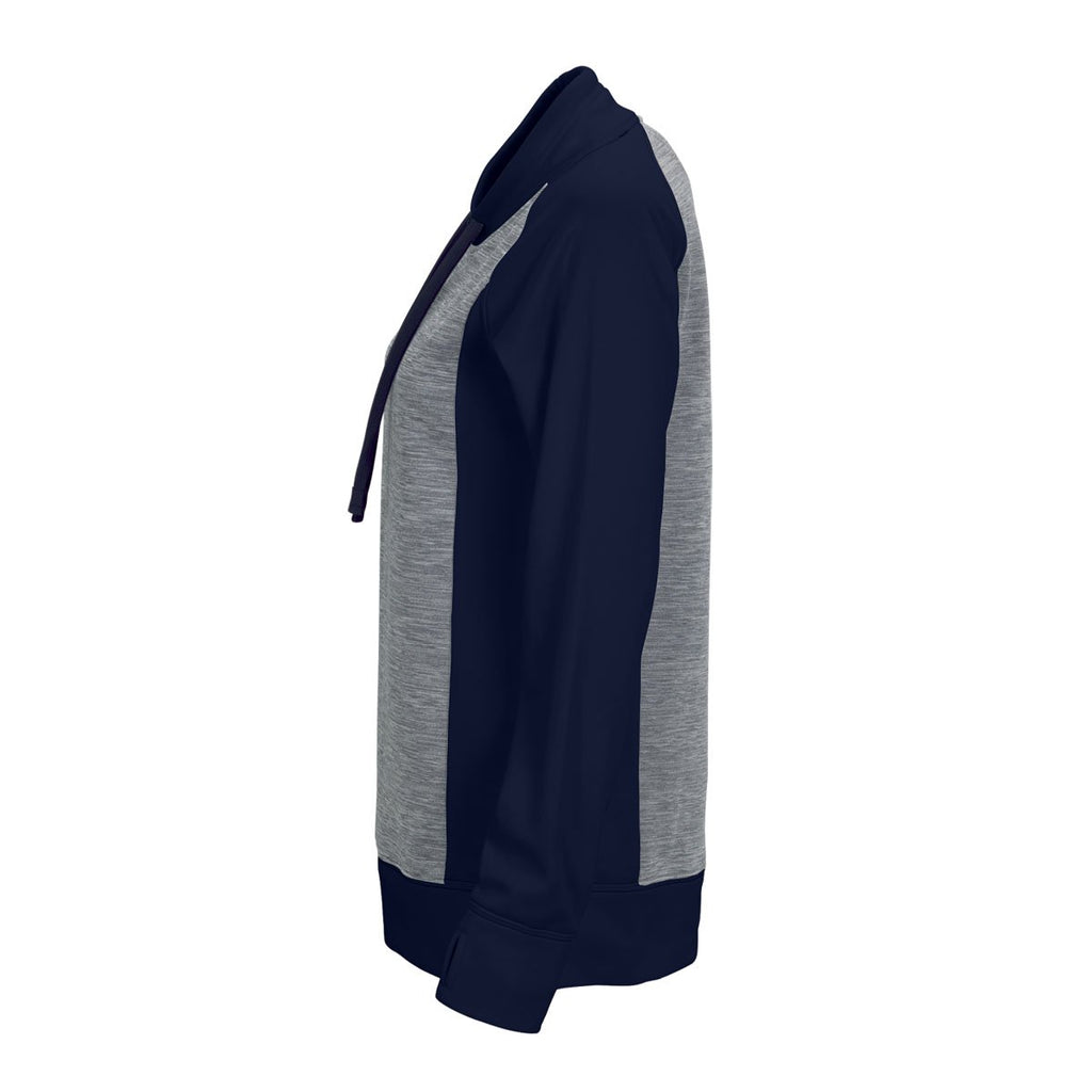 Vantage Women's Grey Spacedye/Navy Blocked Pullover