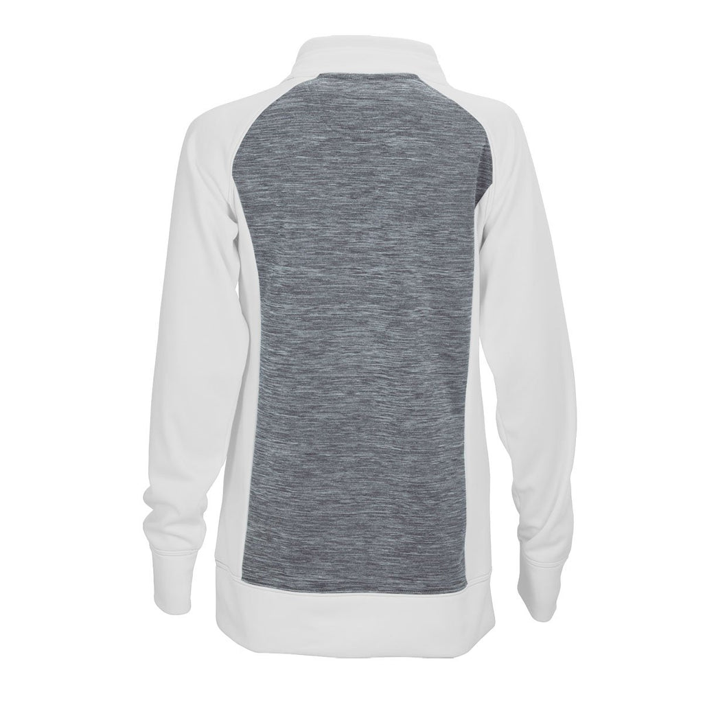 Vantage Women's Grey Spacedye/White Blocked Pullover