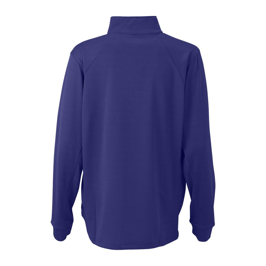 Vantage Women's Royal Mesh 1/4-Zip Tech Pullover