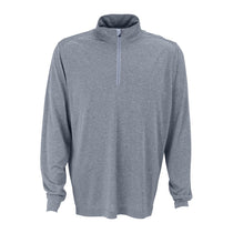 Vantage Men's Charcoal Heather/Grey Melange 1/4-Zip Tech Pullover