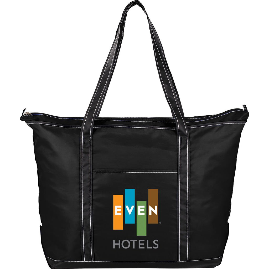 Leed's Black Everyday Nylon Zippered Tote