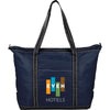 Leed's Navy Everyday Nylon Zippered Tote