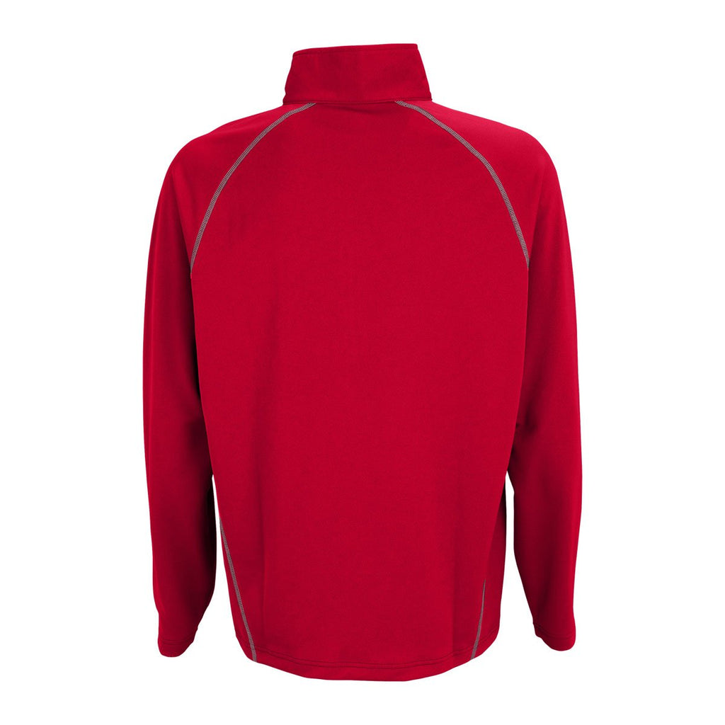 Vantage Men's Sport Red Performance Pullover