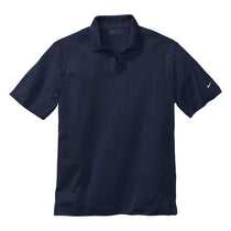 Nike Men's Navy Dri-FIT Short Sleeve Cross-Over Texture Polo