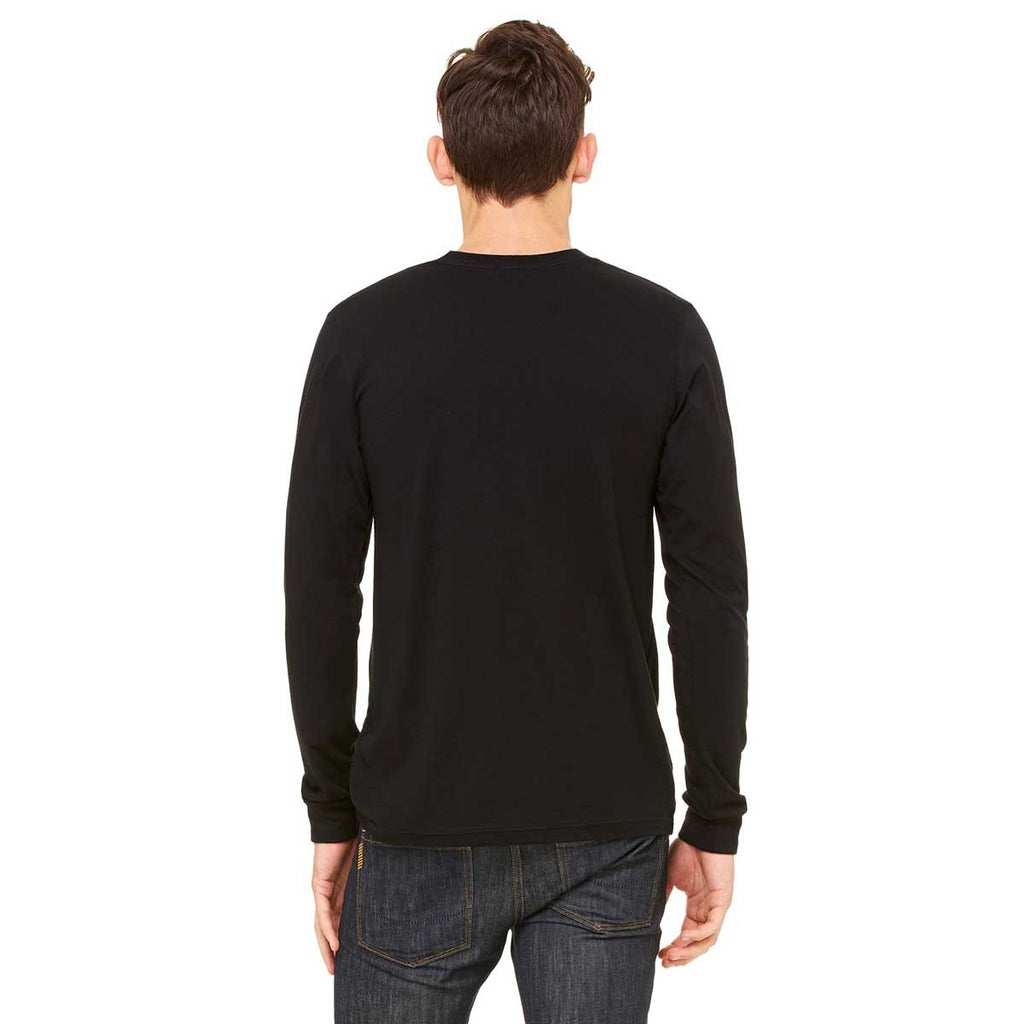 Bella + Canvas Men's Black/Black Thermal Long-Sleeve T-Shirt