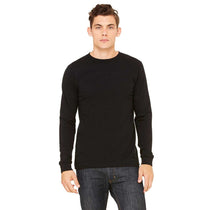 Bella + Canvas Men's Black/Black Thermal Long-Sleeve T-Shirt