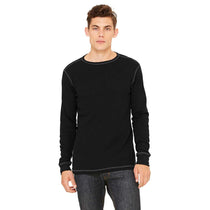 Bella + Canvas Men's Black/Grey Thermal Long-Sleeve T-Shirt