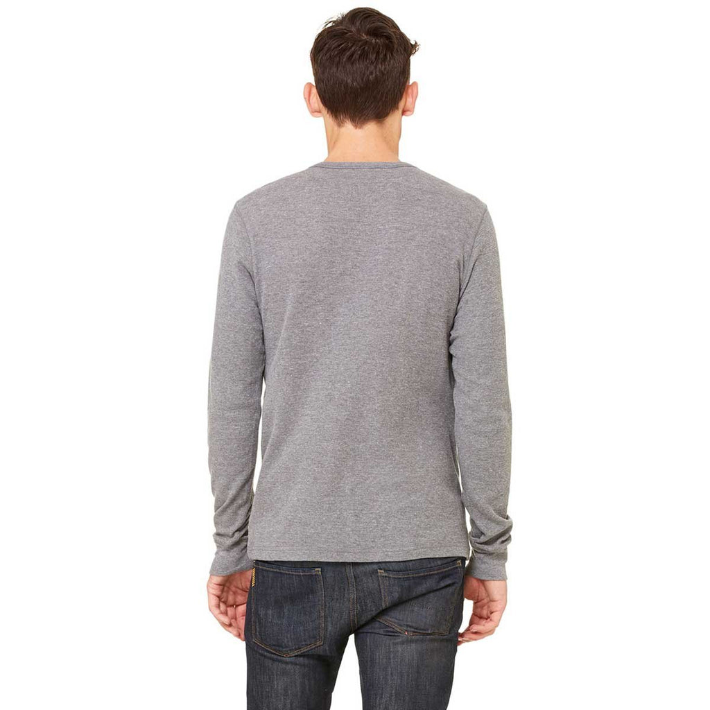 Bella + Canvas Men's Deep Heather/Deep Heather Thermal Long-Sleeve T-Shirt