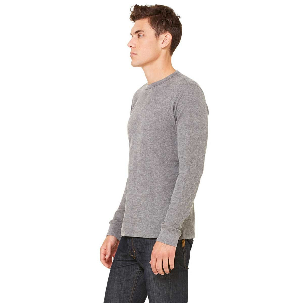 Bella + Canvas Men's Deep Heather/Deep Heather Thermal Long-Sleeve T-Shirt