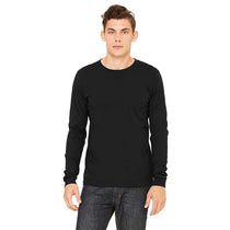 Bella + Canvas Men's Black Jersey Long-Sleeve T-Shirt