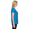 LAT Women's Cobalt Scoop Neck Fine Jersey T-Shirt