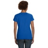 LAT Women's Royal V-Neck Fine Jersey T-Shirt