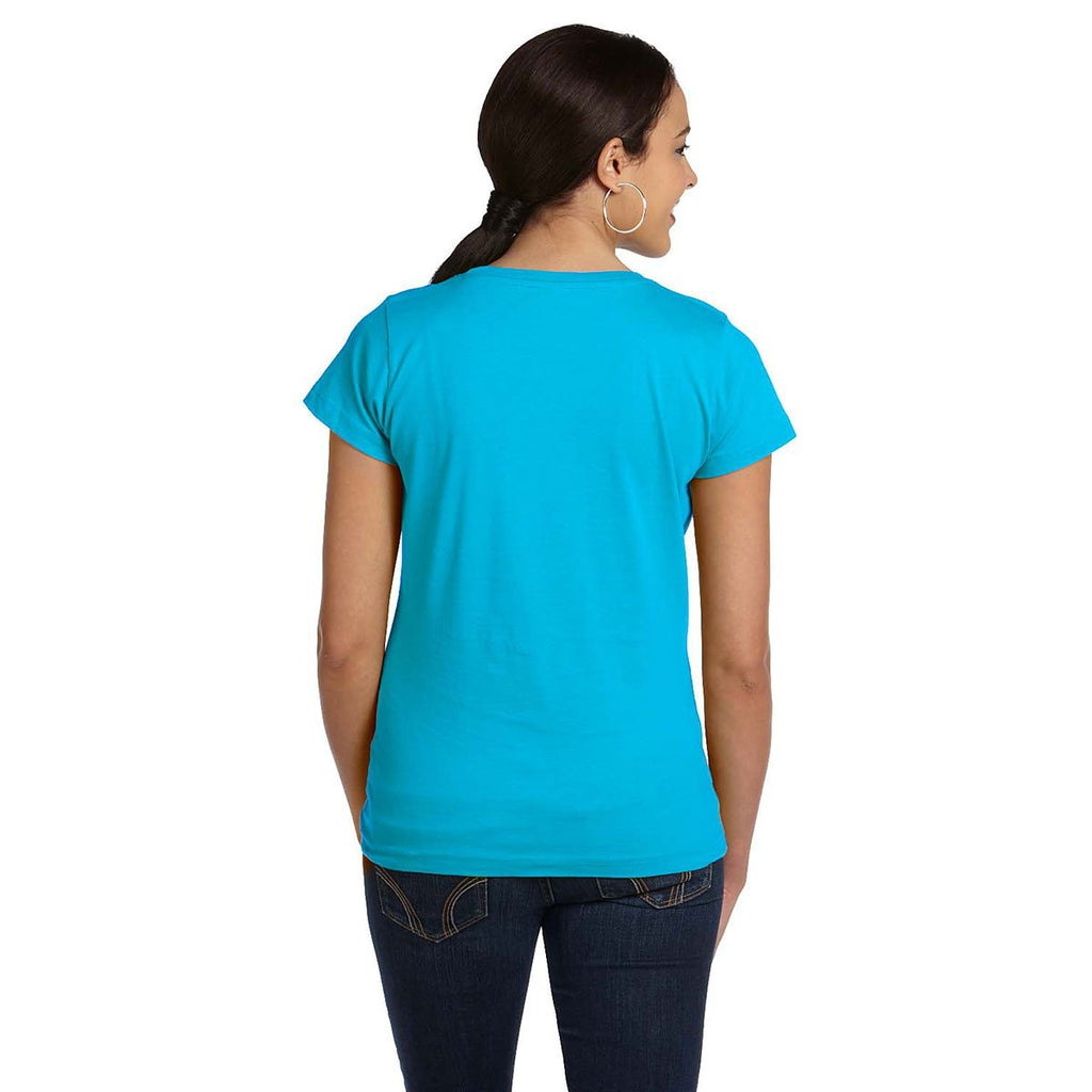 LAT Women's Aqua Fine Jersey T-Shirt