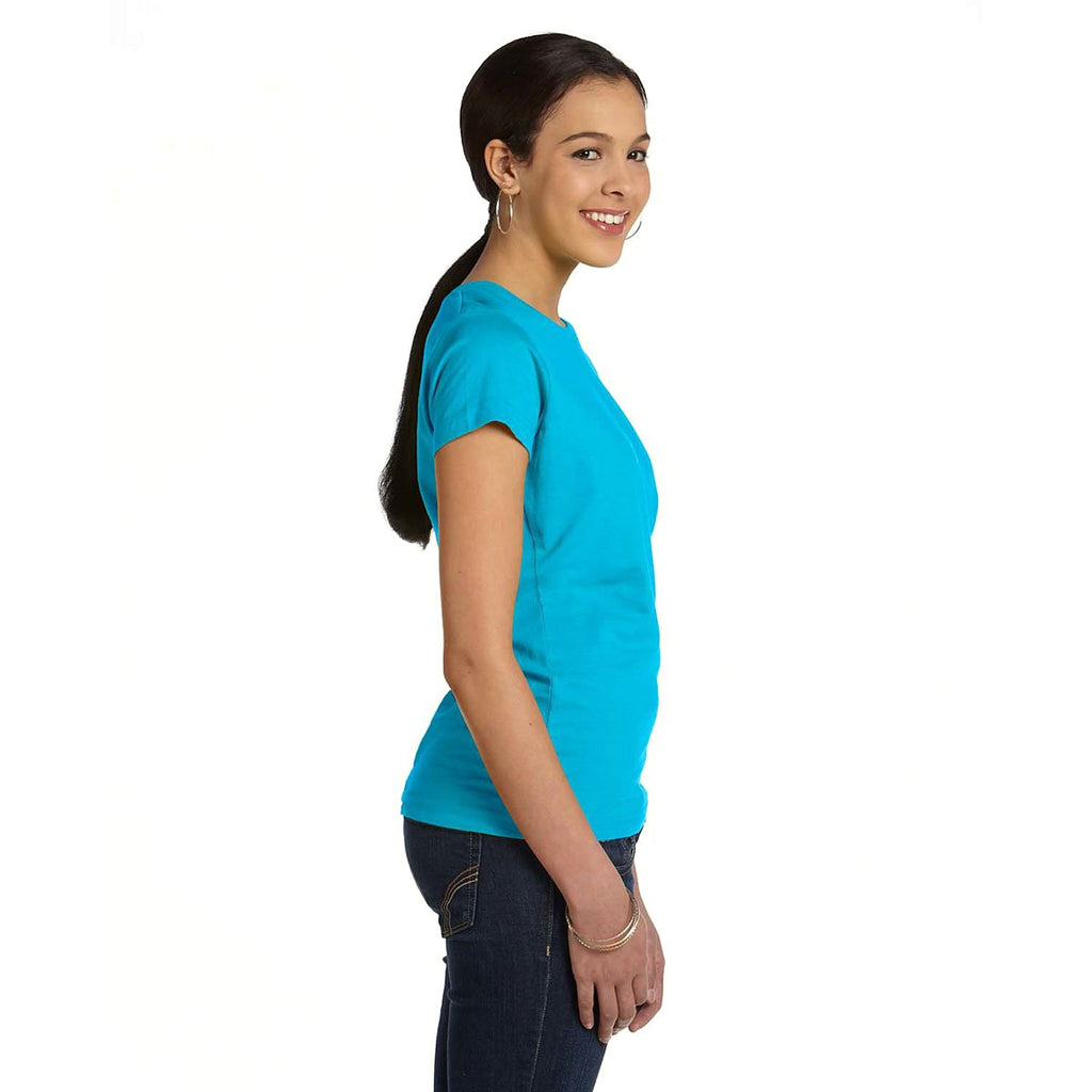 LAT Women's Aqua Fine Jersey T-Shirt