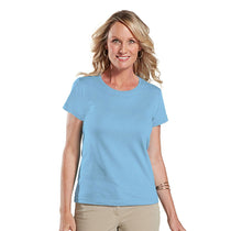 LAT Women's Light Blue Fine Jersey T-Shirt