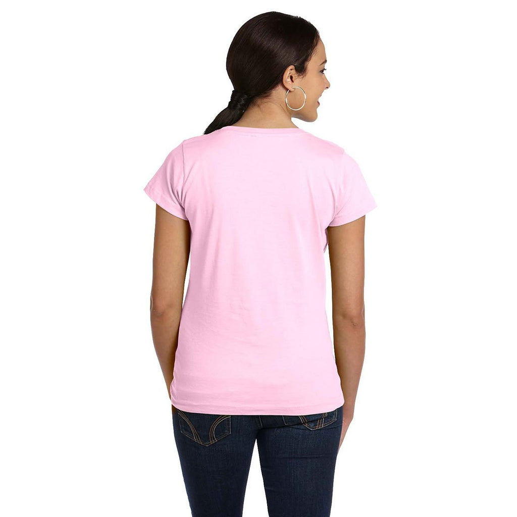 LAT Women's Pink Fine Jersey T-Shirt