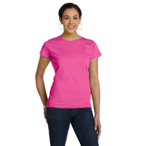 LAT Women's Raspberry Fine Jersey T-Shirt