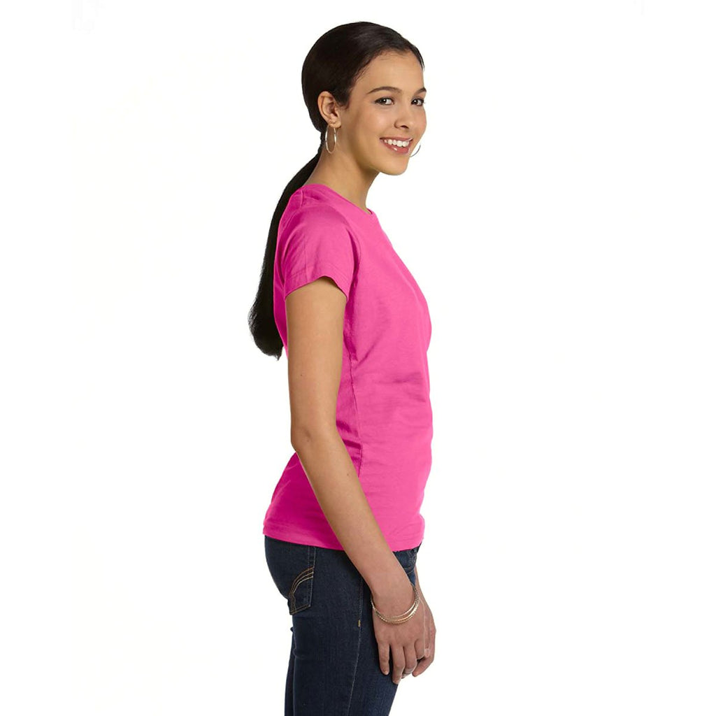 LAT Women's Raspberry Fine Jersey T-Shirt
