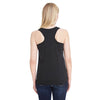 LAT Women's Black Relaxed Racerback Premium Jersey Tank