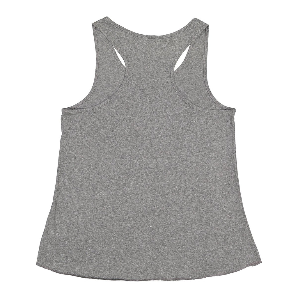 LAT Women's Granite Heather Relaxed Racerback Premium Jersey Tank