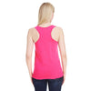 LAT Women's Hot Pink Relaxed Racerback Premium Jersey Tank