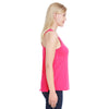 LAT Women's Hot Pink Relaxed Racerback Premium Jersey Tank
