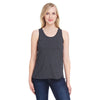 LAT Women's Vintage Smoke Relaxed Racerback Premium Jersey Tank