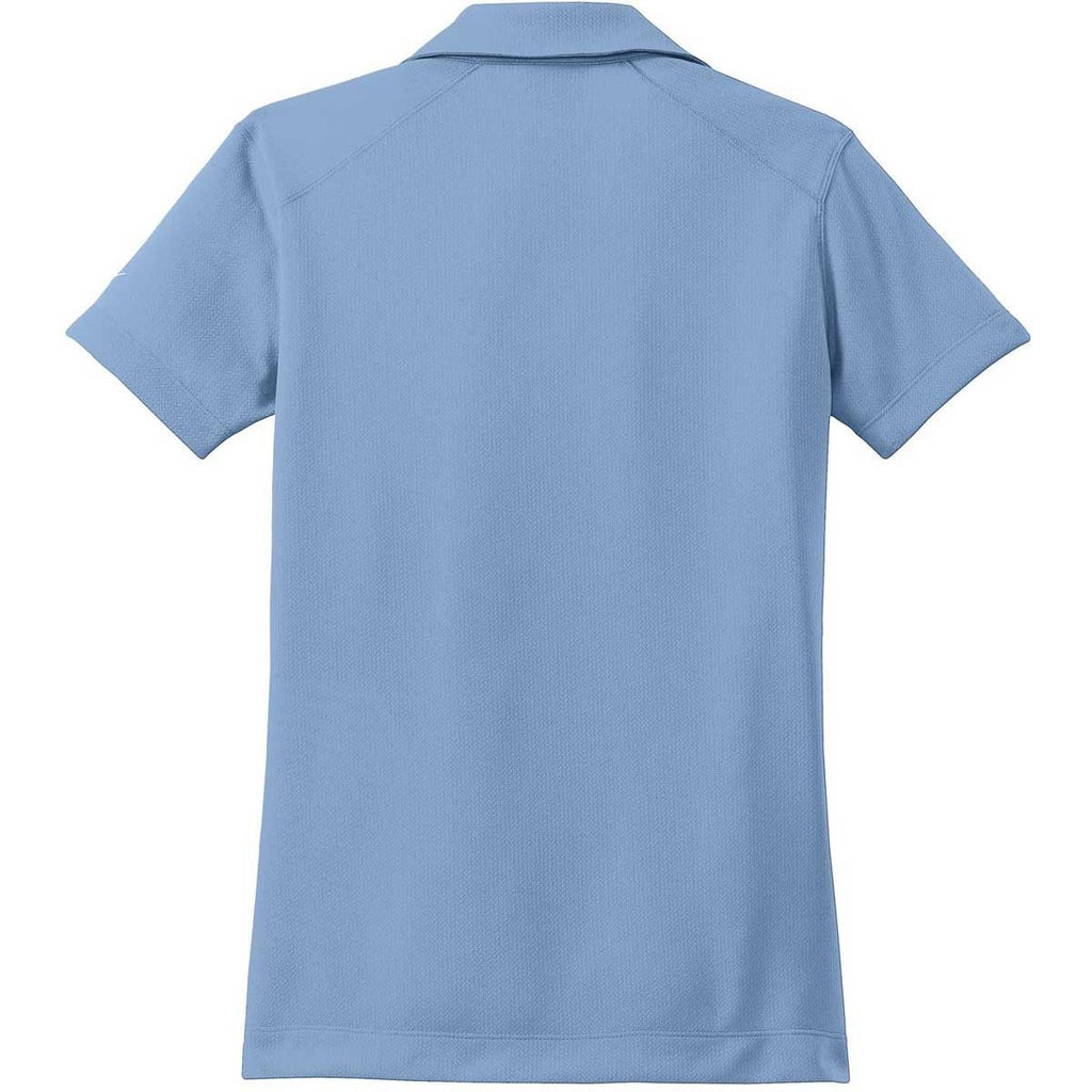 Nike Women's Fair Blue Dri-FIT S/S Pebble Texture Polo