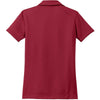 Nike Women's Red Dri-FIT Short Sleeve Pebble Texture Polo