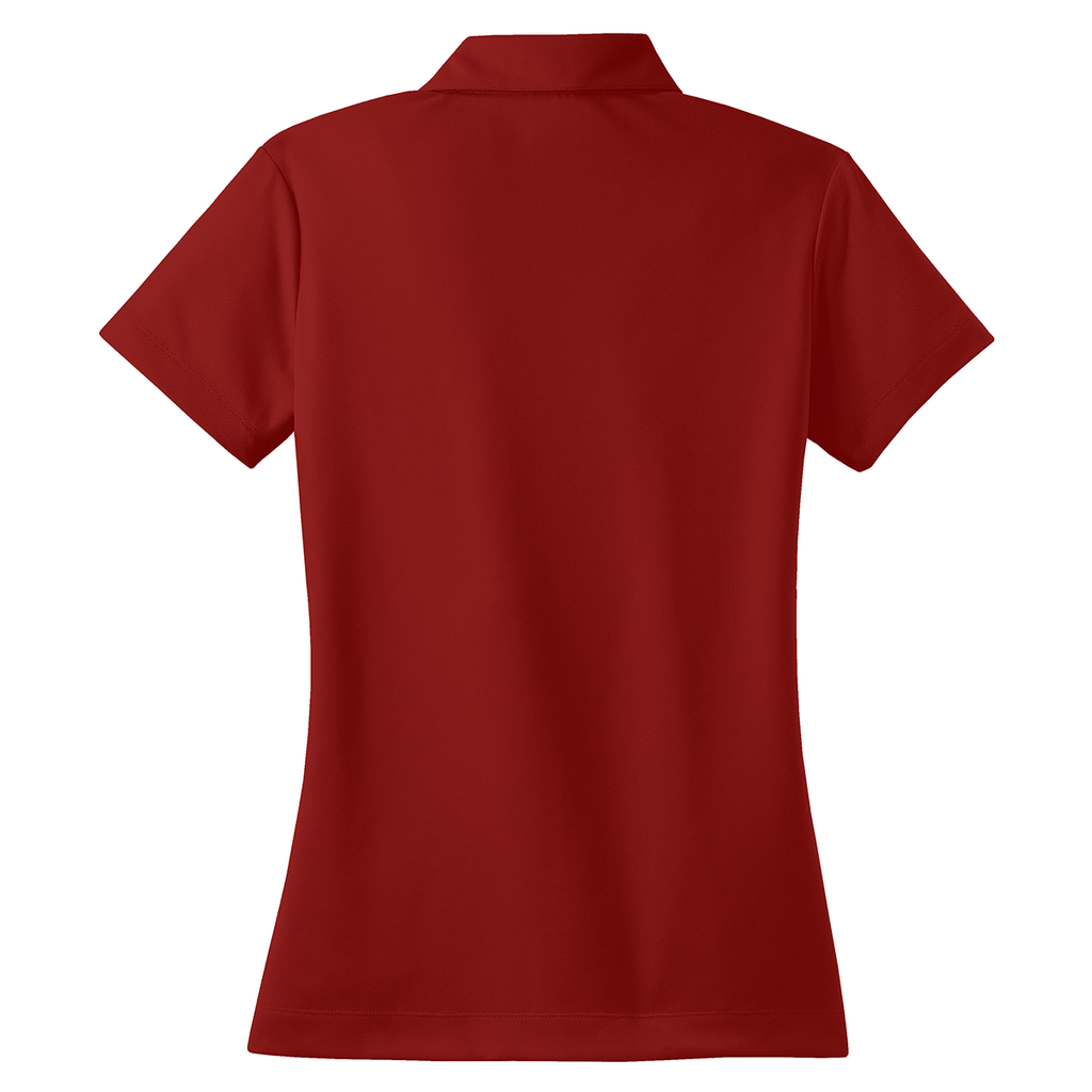 Nike Women's True Red Dri-FIT S/S Micro Pique Polo