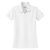 Nike Women's White Dri-FIT Short Sleeve Micro Pique Polo