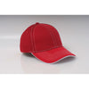 Pacific Headwear Red/White Velcro Adjustable Soft Trucker Mesh Contrast Cap