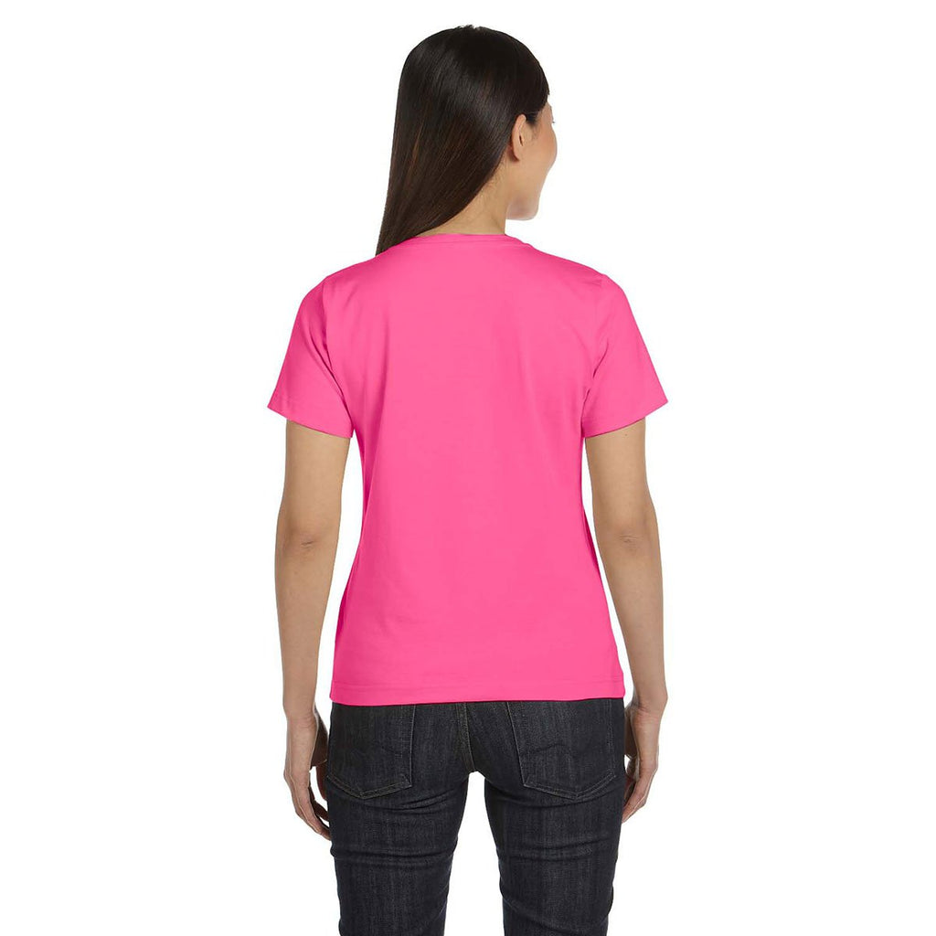 LAT Women's Hot Pink Premium Jersey T-Shirt