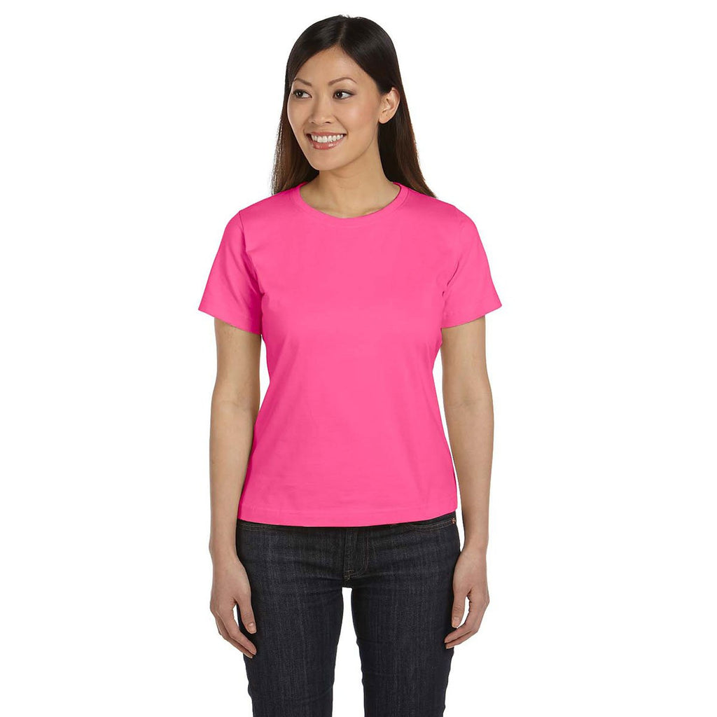 LAT Women's Hot Pink Premium Jersey T-Shirt