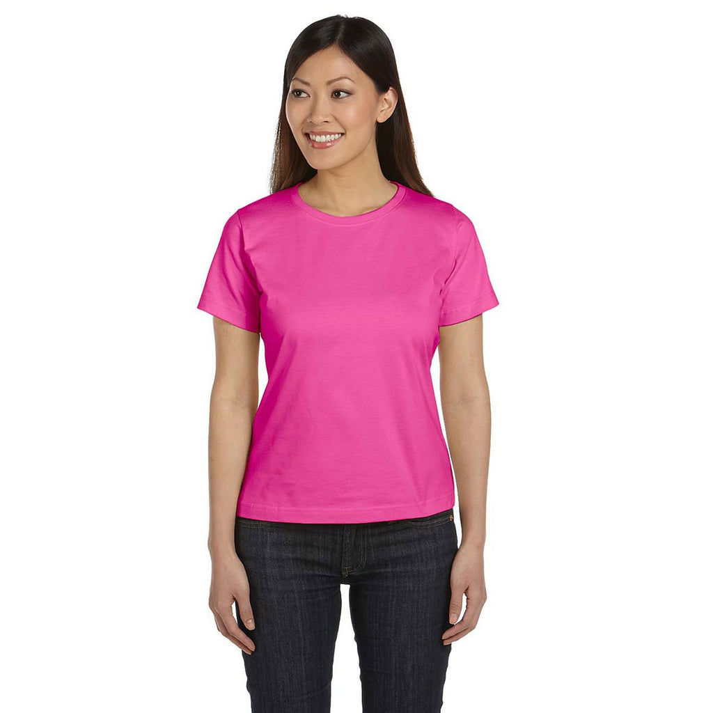LAT Women's Raspberry Premium Jersey T-Shirt