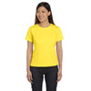 LAT Women's Yellow Premium Jersey T-Shirt