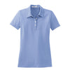 Nike Women's Light Blue Sphere Dry S/S Diamond Polo