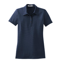 Nike Women's Navy Sphere Dry Short Sleeve Diamond Polo