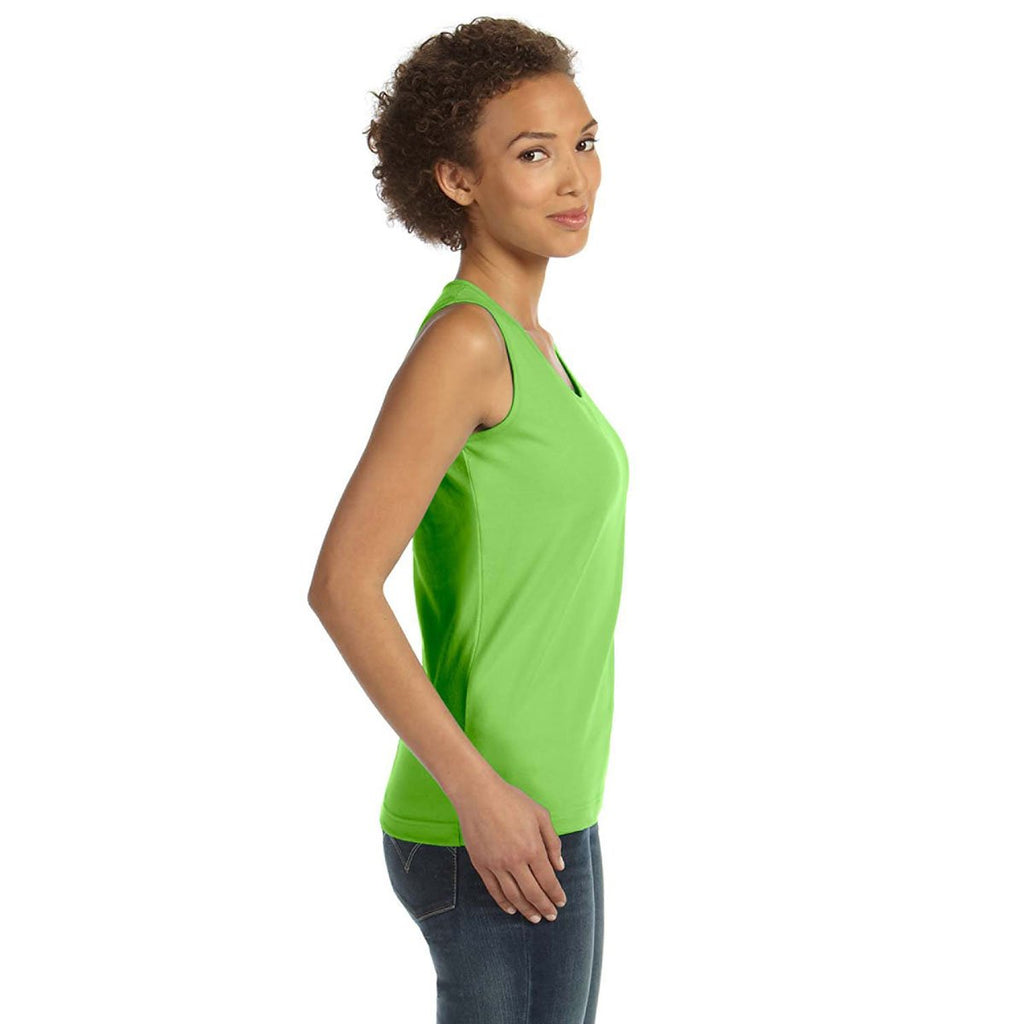 LAT Women's Key Lime Premium Jersey Tank