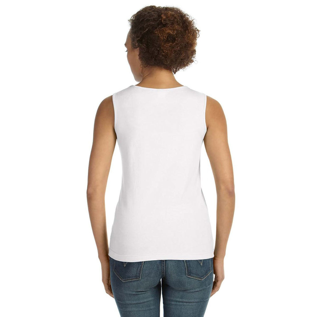LAT Women's White Premium Jersey Tank