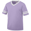 Augusta Sportswear Men's Light Lavender/White Sleeve Stripe Jersey