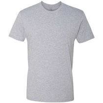 Next Level Men's Heather Grey Premium Fitted Short-Sleeve Crew