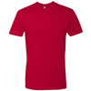 Next Level Men's Red Premium Fitted Short-Sleeve Crew