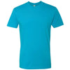 Next Level Men's Turquoise Premium Fitted Short-Sleeve Crew