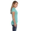 LAT Women's Chill Junior Fit V-Neck Fine Jersey T-Shirt