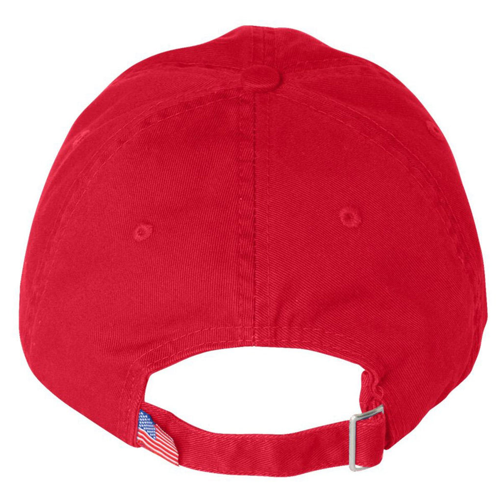 Bayside Men's Red USA-Made Unstructured Cap