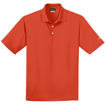 Nike Men's Orange Dri-FIT Short Sleeve Micro Pique Polo