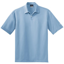 Nike Men's Light Blue Dri-FIT Short Sleeve Pebble Texture Polo