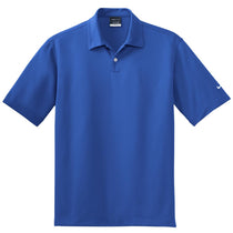Nike Men's Royal Blue Dri-FIT Short Sleeve Pebble Texture Polo